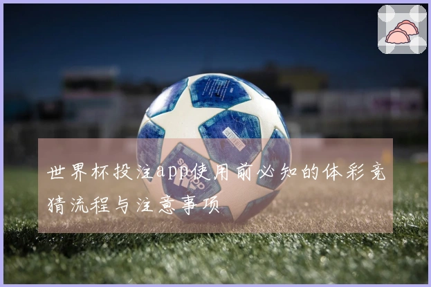 世界杯投注app使用前必知的体彩竞猜流程与注意事项
